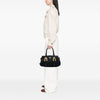 Prada Soft Calf Trimmed Tessuto Satchel Secondhand