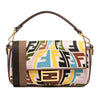 Fendi Sarah Coleman Zucca Embroidered Canvas Fish Eye Vertigo Baguette Satchel Secondhand
