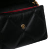 Chanel Lambskin 19 Flap Coin Purse With Chain Secondhand