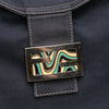Fendi Canvas FF Marble Double Flap Shoulder Bag Secondhand