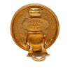 Chanel CC Gold Plated Button Clip On Earrings Secondhand