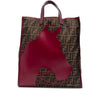 Fendi Zucca Canvas Selleria Horse Shopping Tote Secondhand
