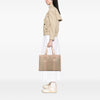 Fendi Zucca Trimmed Canvas Tote Secondhand