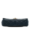 Chanel Paris-Salzburg Medium Patent Goatskin CC Eyelet Flap Secondhand