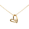 Louis Vuitton Gold Plated LV Fall In Love Pendant Necklace Secondhand
