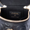 Chanel Mini Camellia Embossed Lambskin Vanity Case With Chain Secondhand