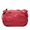 Prada Saffiano Trimmed Tessuto Zip Top Crossbody Secondhand