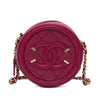 Secondhand Chanel Caviar CC Filigree Round Crossbody