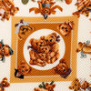 Secondhand Hermès Confidents Des Coeurs Pleated Silk Scarf