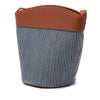 Celine Striped Canvas Crecy Bucket Bag Secondhand