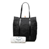 Prada Leather Trimmed Re Nylon Pleated Tote Secondhand