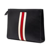 Gucci Calfskin Logo Stripe New Web Clutch Secondhand