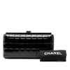 Chanel CC Chocolate Bar Patent Frame Clutch Secondhand