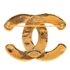 Chanel CC Gold Plated Quilted Diamond Brooch Secondhand
