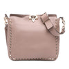 Valentino Small Grainy Calfskin Rockstud Flip Lock Messenger Bag Secondhand