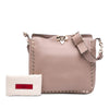 Valentino Small Grainy Calfskin Rockstud Flip Lock Messenger Bag Secondhand