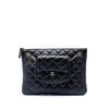 Chanel CC Quilted Lambskin Pouch with Mini Flap Purse Secondhand