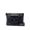 Chanel CC Quilted Lambskin Pouch with Mini Flap Purse Secondhand