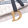 Secondhand Dior Perforated Oblique Embossed Calfskin Saddle Bag