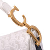 Secondhand Dior Perforated Oblique Embossed Calfskin Saddle Bag