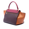 Celine Medium Tricolor Leather Trapeze Satchel Secondhand