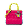 Secondhand Dior Medium Tricolor Lambskin Cannage Lady Dior