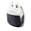 Chanel Small Bicolor Quilted Calfskin Gabrielle Bucket Bag Secondhand