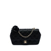 Chanel Mini CC Quilted Satin Camellia Flap Secondhand