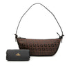 Fendi Mini Zucchino Canvas Shoulder Bag Secondhand