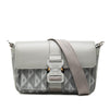 Dior Coated Canvas CD Diamond and Calfskin Hit The Road Messenger Bag Secondhand
