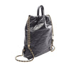Chanel Small Shiny Quilted Calfskin 22 Backpack Secondhand