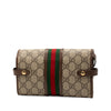 Gucci GG Supreme Web Ophidia Trifold Wallet on Strap Secondhand