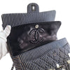 Chanel Medium Classic Canvas Sequin Stripes Double Flap Secondhand