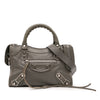 Balenciaga Mini Chevre Motocross Classic Metallic Edge City Satchel Secondhand