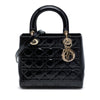 Secondhand Dior Medium Patent Cannage Lady Dior