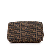 Fendi Zucca Canvas Double Flap Shoulder Bag Secondhand