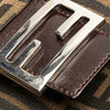 Fendi Zucca Canvas Double Flap Shoulder Bag Secondhand