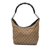 Gucci GG Canvas Bamboo Shoulder Bag Secondhand