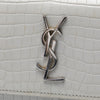 Saint Laurent Mini Croc Embossed Leather Monogram Sunset Wallet on Chain Secondhand
