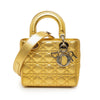 Dior Small Metallic Grained Calfskin Cannage My ABCDior Lady Dior Secondhand