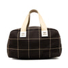 Chanel CC Chocolate Bar Canvas Wild Stitch Boston Bag Secondhand