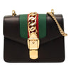 Gucci Mini Calfskin Web Sylvie Chain Satchel Secondhand