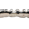 Chanel Silver Plated Enamel Logo Bracelet Secondhand