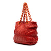 Prada Vernice Gaufre Chain Tote Secondhand