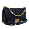 Chanel Old Medium Quilted Caviar Boy Flap Secondhand
