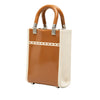 Fendi Mini Patent and Canvas Sunshine Shopper Tote Secondhand