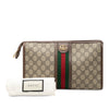 Gucci GG Supreme Web Ophidia Clutch Secondhand