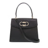 Ferragamo Leather Double Gancini Top Handle Bag Secondhand