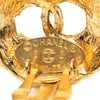 Chanel Gold Plated CC Round Clip On Earrings Secondhand