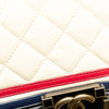 Secondhand Chanel Old Medium Multicolor Quilted Lambskin Crest Boy Flap